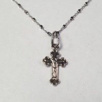 $120 Silver Cross 16" Necklace