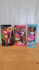 (2) Vintage Barbie Dolls And (1) Looking Smart Maxie Doll
