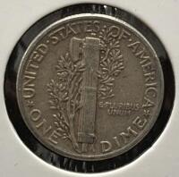 (2) 1944 Mercury Silver Dimes, U.S. Mint, 90% Silver - 7