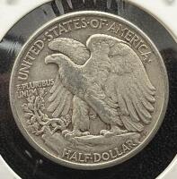 Walking Liberty Half Dollar Coins 1944 & 1945, 90% Silver, U.S. Mint - 4