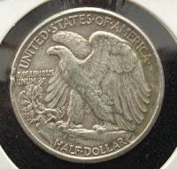 (2) 1943 Walking Liberty Half Dollar Coins, Silver 90%, U.S. Mint - 4