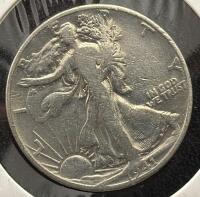 (2) 1943 Walking Liberty Half Dollar Coins, Silver 90%, U.S. Mint - 6