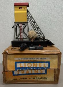 1955-1956 Lionel No. 97 Remote Control Coal Elevator with Original Box and Accessories