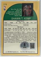 Autographed Shawn Kemp NBA Hoops Rookie Card, Seattle SuperSonics, 1990, Beckett Authenticated - 2