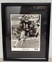 Walter Payton Autographed Framed Photograph, Beckett Certified, Payton CertifiedChicago Bears