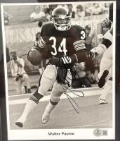 Walter Payton Autographed Framed Photograph, Beckett Certified, Payton CertifiedChicago Bears - 2