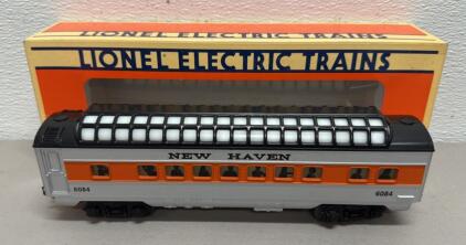 1995 Lionel New Haven Full Vista Dome Car 6-16084, O Scale, Illuminated Interior