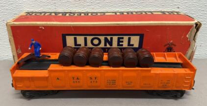 Lionel 3562-75 Operating Barrel Car, O Scale, with Original Box