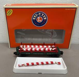 2006 Lionel Candy Cane Dump Car, Model 6-36804, O Scale, Die-cast Metal