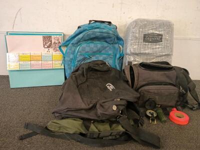 (4) Travel Bags, (10)Popular Music Record Set