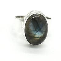 Silver Labradorite(10.8ct) Ring