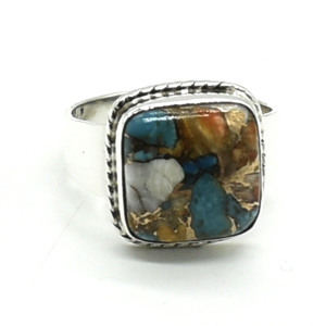 Silver Oyster Turquoise(9.2ct) Ring