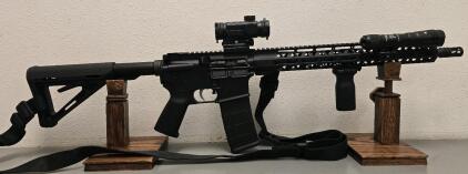 Anderson AM-15 Rifle, 5.56/.223 Multi Cal, Vortex Spitfire Optic, Streamlight Flashlight