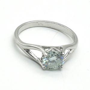 Silver Moisanite(2.1ct) Ring