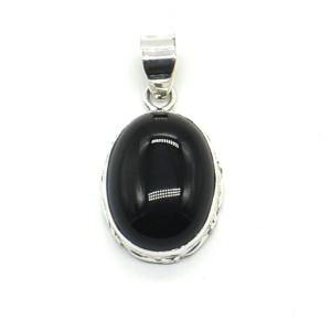 Silver Black Onyx(12.6ct) Pendant