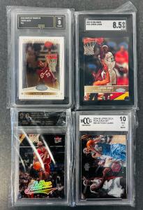 (4) Graded LeBron James Sports Cards