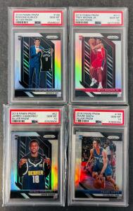 (4) Graded Sports Cards: Jarred Vanderbilt, Troy Brown Jr, Zhaire Smith, and Rodions Kurucs