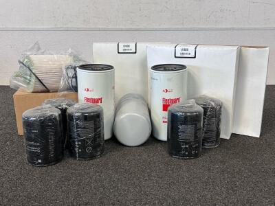 Premium Filtration Components; Mack Volvo Filters (85151124), Fleetguard Fuel Filters (FF42128NN), Filter Insert Kit and (5) Mack Coolant Filter/ Conditioners