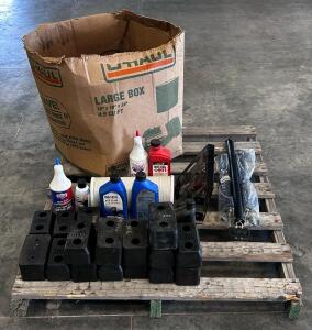 Large Box With Tire Chains, CIMC Dock Bumpers, Vehicle Fluids (Full/ Partial), Tender Kit Springs and More