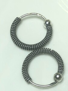 $100 Silver Small Hoop Earrings