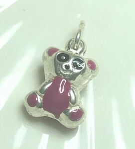 $100 Silver Cute Bear Pendant