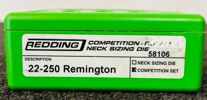 Redding Reloading Competition Die Set: 22-250 (Neck Sizing Die)