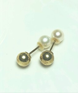 $100 Silver Fresh Water Pearl 2In1 Earrings