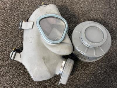 Vintage Finnish Gas Mask With Filter