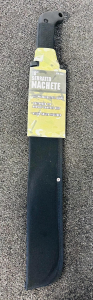 New 18" Serrated Machete With Nylon Sheath