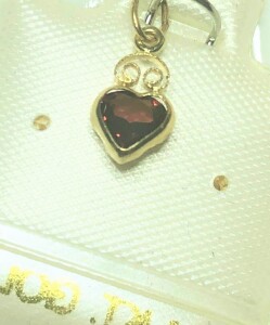 $200 14K Genuine Gemstone Pendant