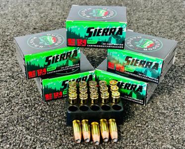 (100) Rnds Of Sierra 9mm a Luger 124 Gr. JHP
