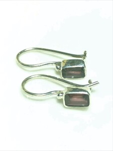 $120 Silver Garnet Earrings