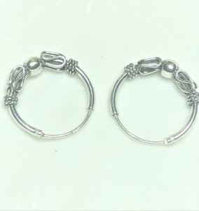 $120 Silver Hoop Earrings