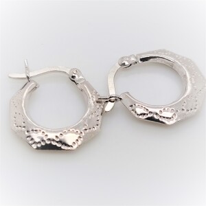 $160 Silver Small Hoop Earrings