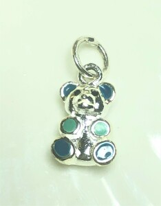 $100 Silver Cute Bear Pendant