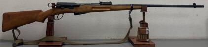 Swiss Steyr M95 Bolt-Action Rifle, Serial 394395, 7.5mm Caliber, Wood Stock