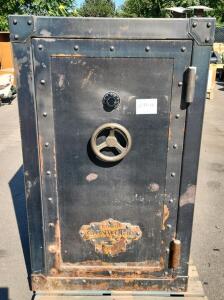 Rhino Ironworks Safe, Steel, Black with Rust, Approx. 60x24x24 inches
