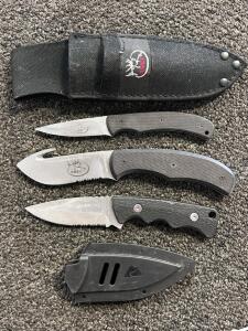 7" Ozark Trail Knife and (2) Browning REMF Knives (6.5"& 8")