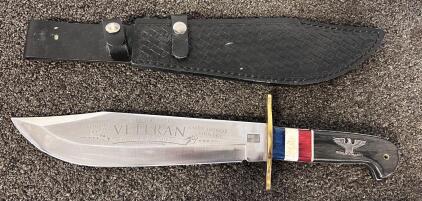 16" United States Veteran Timber Wolf Linited Edition Knife With Sheath