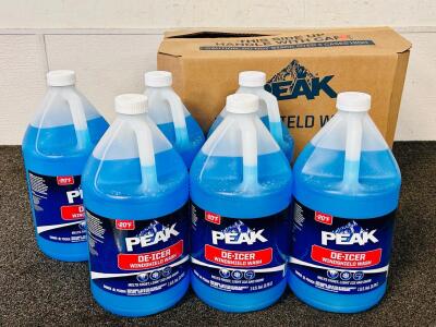 Box of Peak DE-ICER Winshield Wash (6-1 U.S. Gallon Bottles Total)