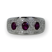 $5,433 Value, 18K Ruby & Diamond Ring