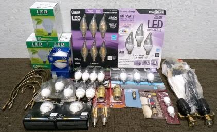 (29) Light Bulbs, (4) Bulb Sockets, and Hardware
