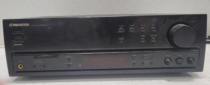 (1)Pioneer Stereo Receiver (1)Ginour Electric Spray Gun (1)Teac CD Multi Player (2)DVD Players, (1)Medium Pet Crate