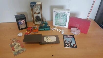 Vintage Casige "Little Modiste" Toy Sewing Machine And More Vintage Items <br/>