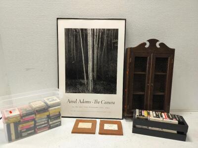 Ansel Adams The Camera print, 8 track tapes, and more