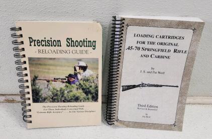 (1) Precision Shooting Reloading Guide Edited By Dave Brennan (1) Loading Cartridges For The Original .45-70 Springfield Rifle And Carbine By J.S. and Pat Wolf Signed