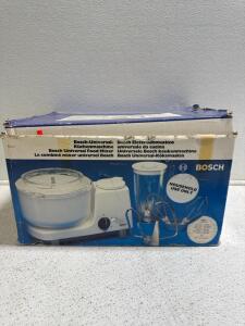(1) Vintage Bosch UM3 Universal Mixer Food Processor w/ Attachments Tested Works!