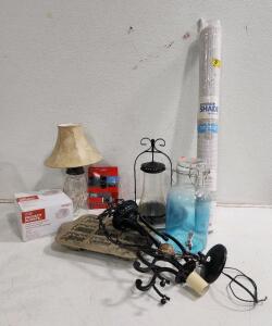 (1) Exterior Shade (1) Glass Candle Holder (1) LifeCam HD 6000 And More