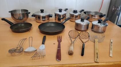 Pans and Pots and Kitchen Utensils