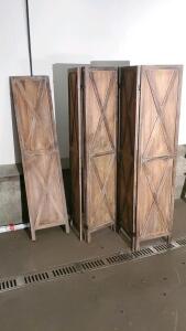 (1) Room Dividers Four Panel and (1) 6 Panel Room Divider
